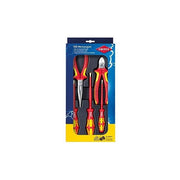 KNIPEX 00 20 13 Assortimento di utensili VDE 5 pezzi con pinze cromate e giraviti WERA 1000V colore Nero