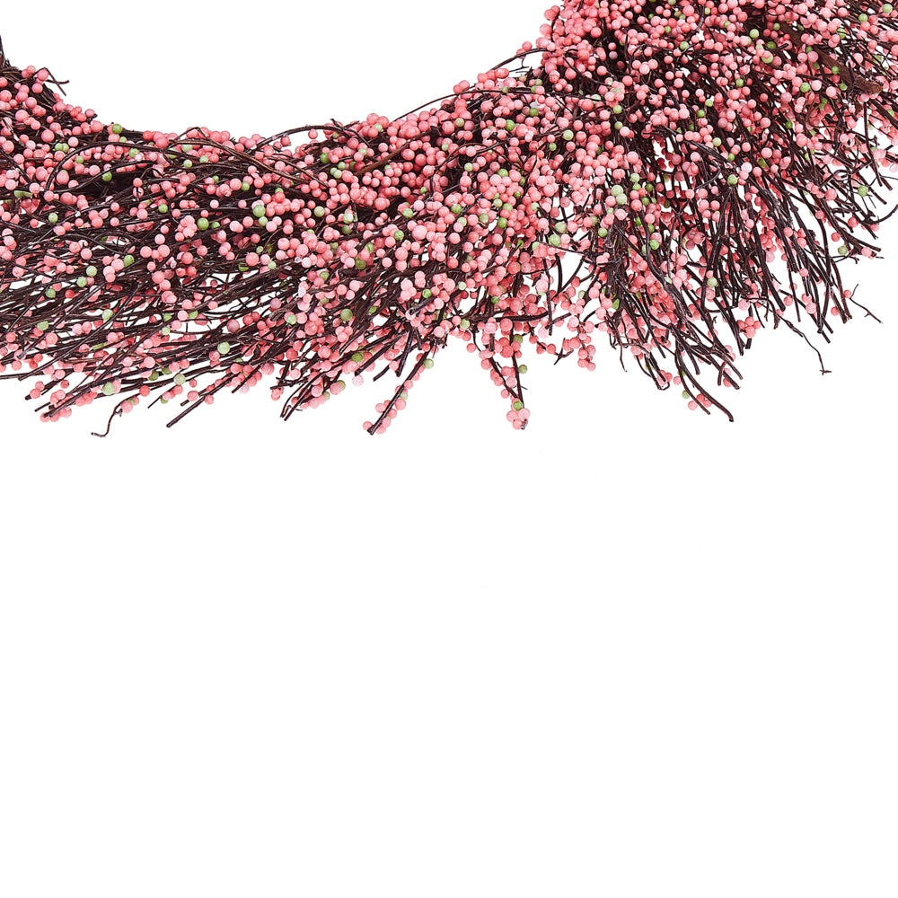 Ghirlanda Porta Rosa Fatto A Mano Decorativo Fiore Artificiale Rotondo 50 cm Tavolo Decorazione Parete Stile Rustico Tradizionale