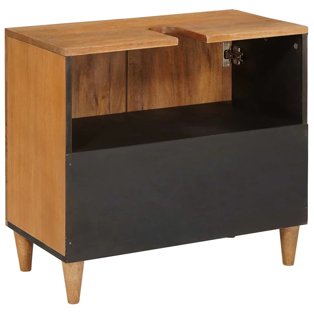 vidaXL Mobile da Bagno con porta Marrone chiaro 62 x 33 x 58 cm