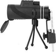 Telescopio 40x60 - Monoculare Telescopio - 8x Zoom - Focale Manuale - Campo Visivo Ampio 7 - Adatto per Visione di Giorno e Notte