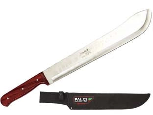 MACHETE LUCIDO LAMINATO A CALDO CON FODERO  lama cm.36    FALCI
