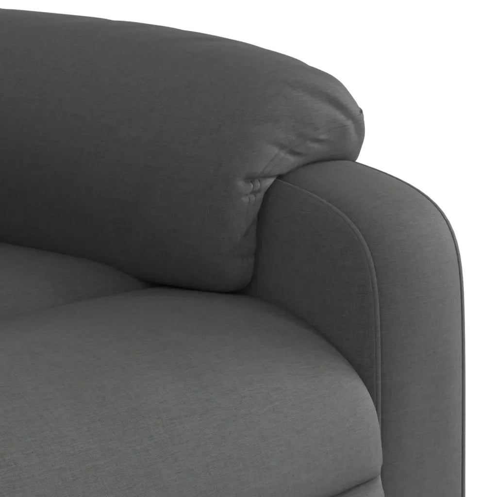 Divano Sedia-Poltrona Reclinabile in Tessuto Grigio Scuro 438560