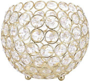 Decorazione per Tavolo - Poggiatesta in Cristallo per Matrimonio - Decorazione per Camera e Ufficio - Disco in Oro 15cm di Diametro.