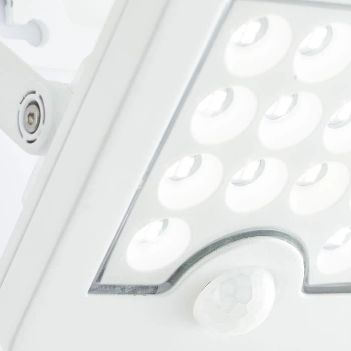 Applique da esterno - BRILLIANT - LUTON - LED e solare - Rilevatore di movimento - Plastica e metallo - 4 W - Bianco