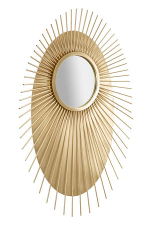 Specchio Eye Glam 75x8x110,5 cm in Ferro e MDF Oro
