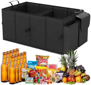 Organizzatore di Cassetta del Bagaglio - Ripiegabile - 600D Oxford - Base Antiscivolo - Cinture Regolabili - Molteplici Compartimenti - Scatola Robusta - Organizzatore per Auto