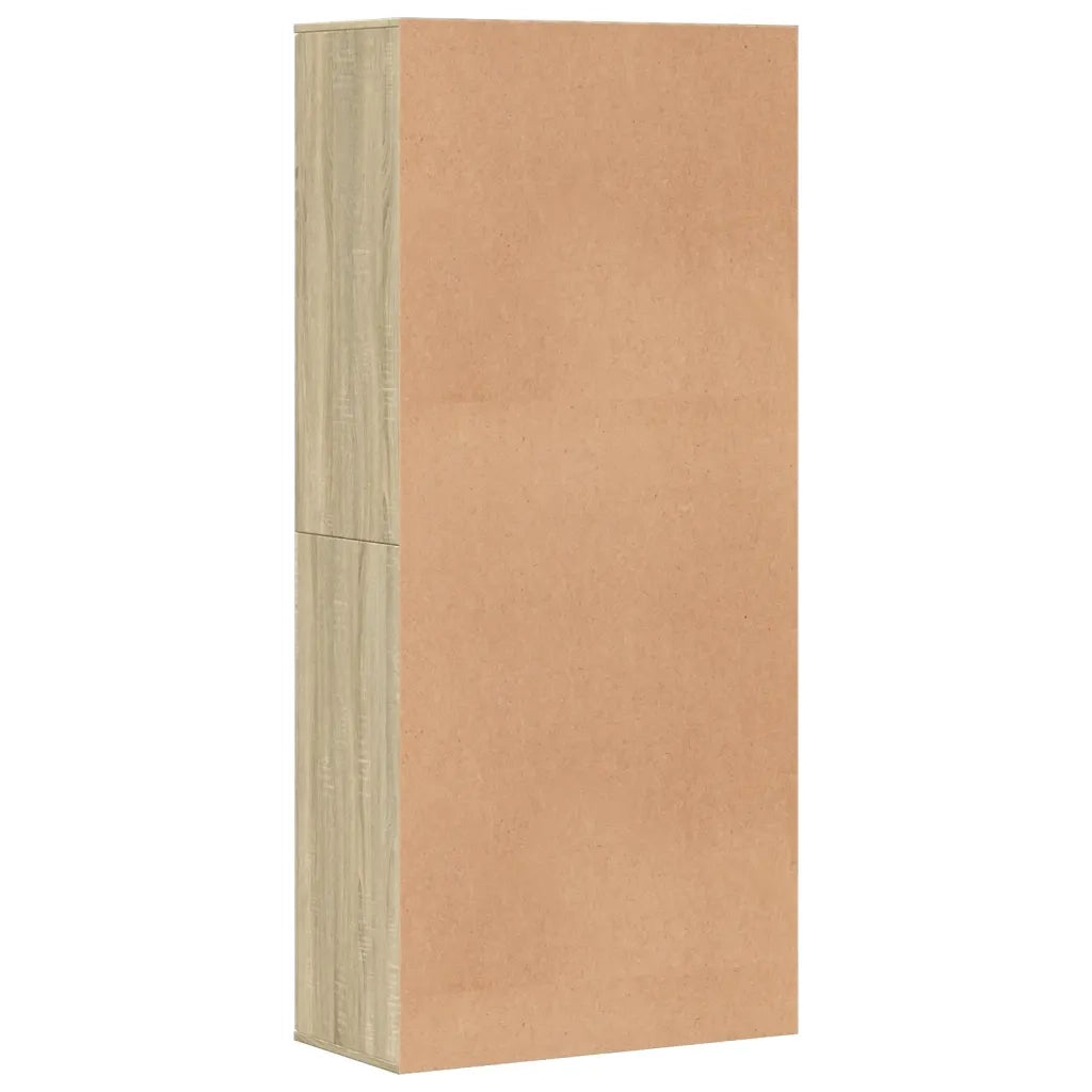 vidaXL Scarpiera Rovere Sonoma 80x39x178 cm in Legno Multistrato
