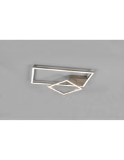Plafoniera Squadrata Inclinabile Padella Nichel Led Dimmer 4000k Trio Lighting