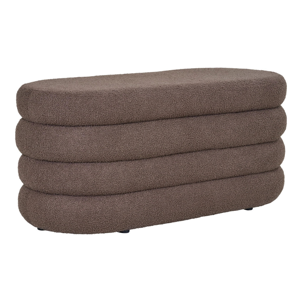 Panca Dartford, Marrone, Tessuto, 45x103x44 cm