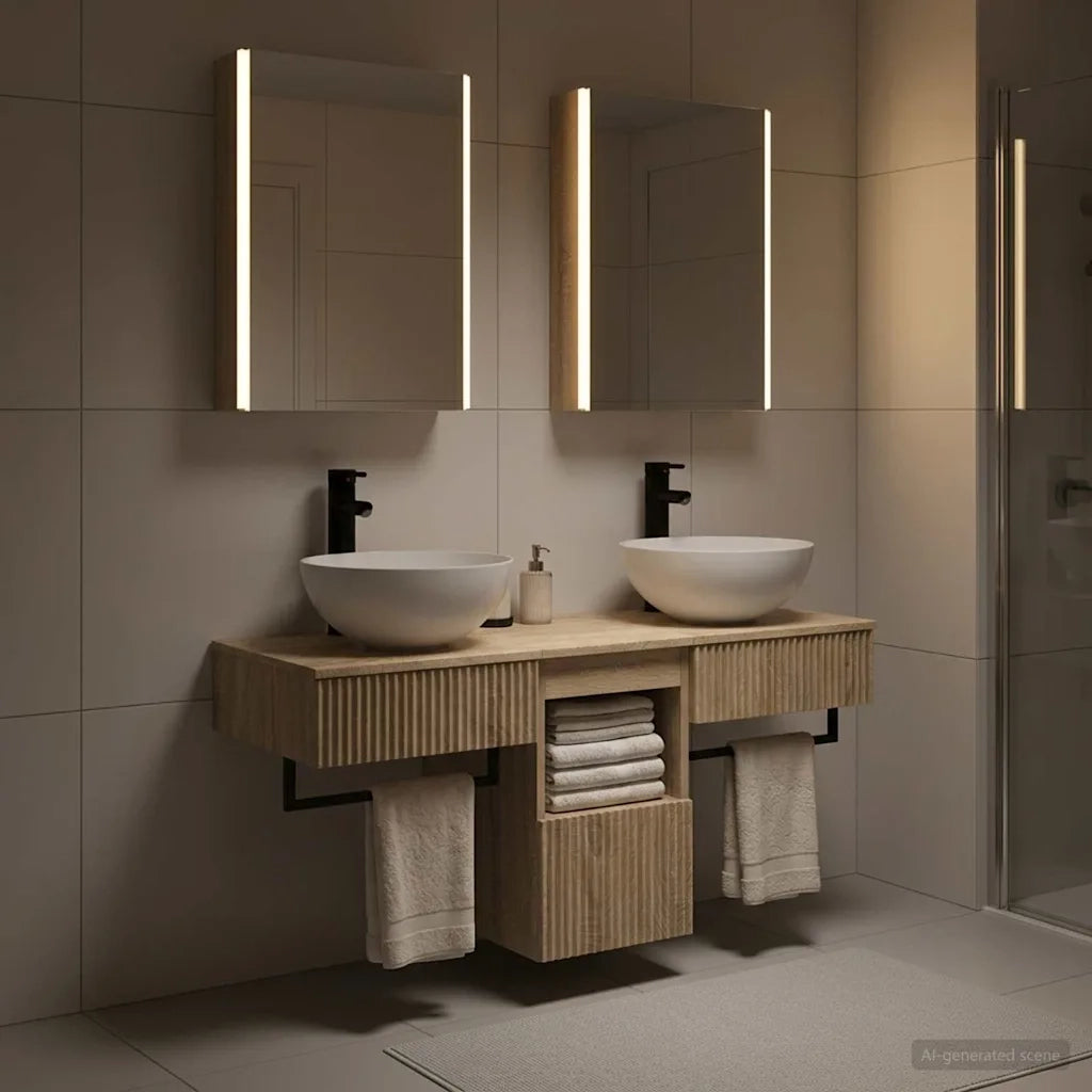 Set di Armadi da Bagno 5 pcs Rovere Sonoma 43 x 11,5 x 60,5 cm 3406289