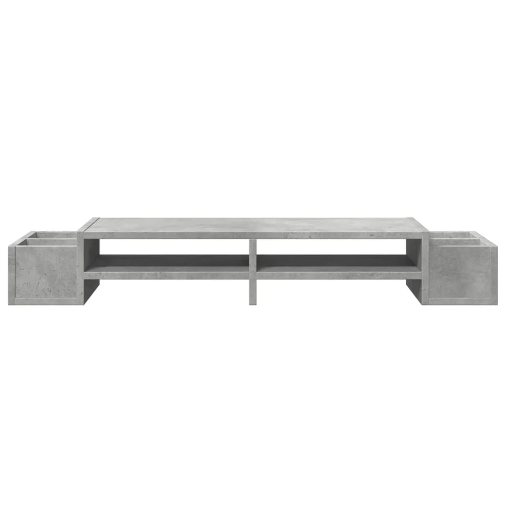 Supporto per monitor scrivania con contenitore legno ingegnerizzato grigio 02_0044925