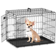 Trasportino per Cani Pieghevole ¨C zephmum ¨C Nero 75x48.5x53 cm