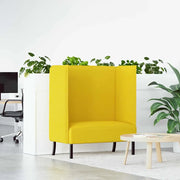 Divano alto 101cm Giallo chiaro Tessuto 42010841