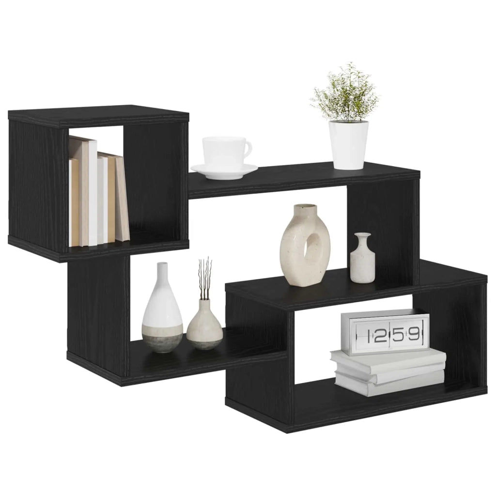 Mensola sospesa A parete Nero 87 x 20 x 55 cm 8012093
