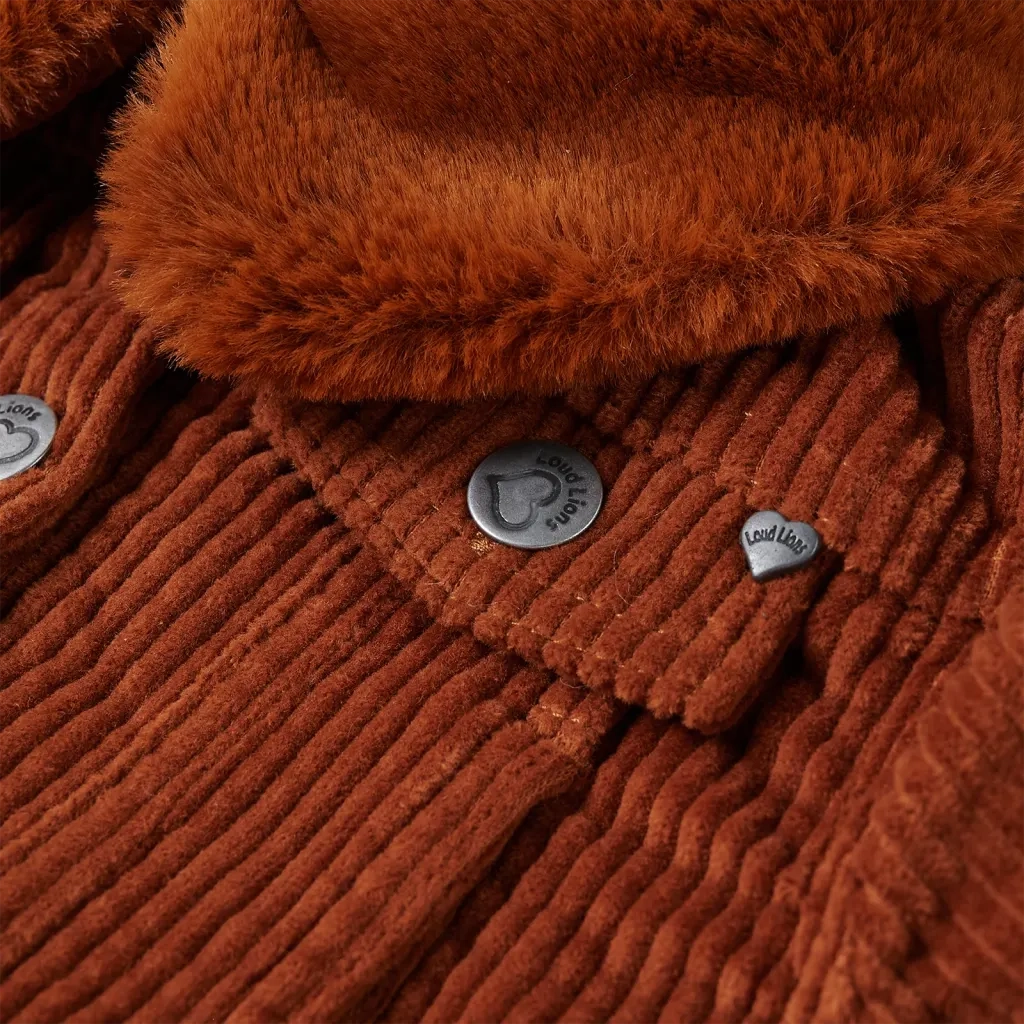 Giacca per Bambini in Velluto a Coste Cognac 140 13913