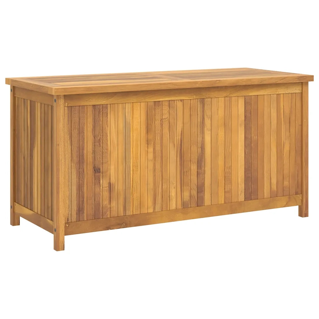 Cassa da Giardino 114x50x58 cm in Legno Massello di Teak CFW7606021