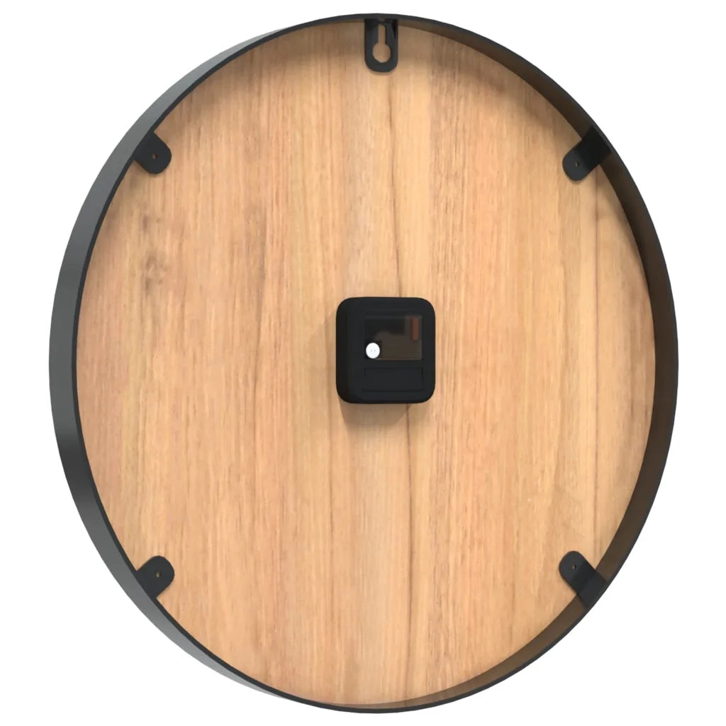 Orologio a Parete Marrone Ø39 cm in Ferro e Legno Multistrato 4008398