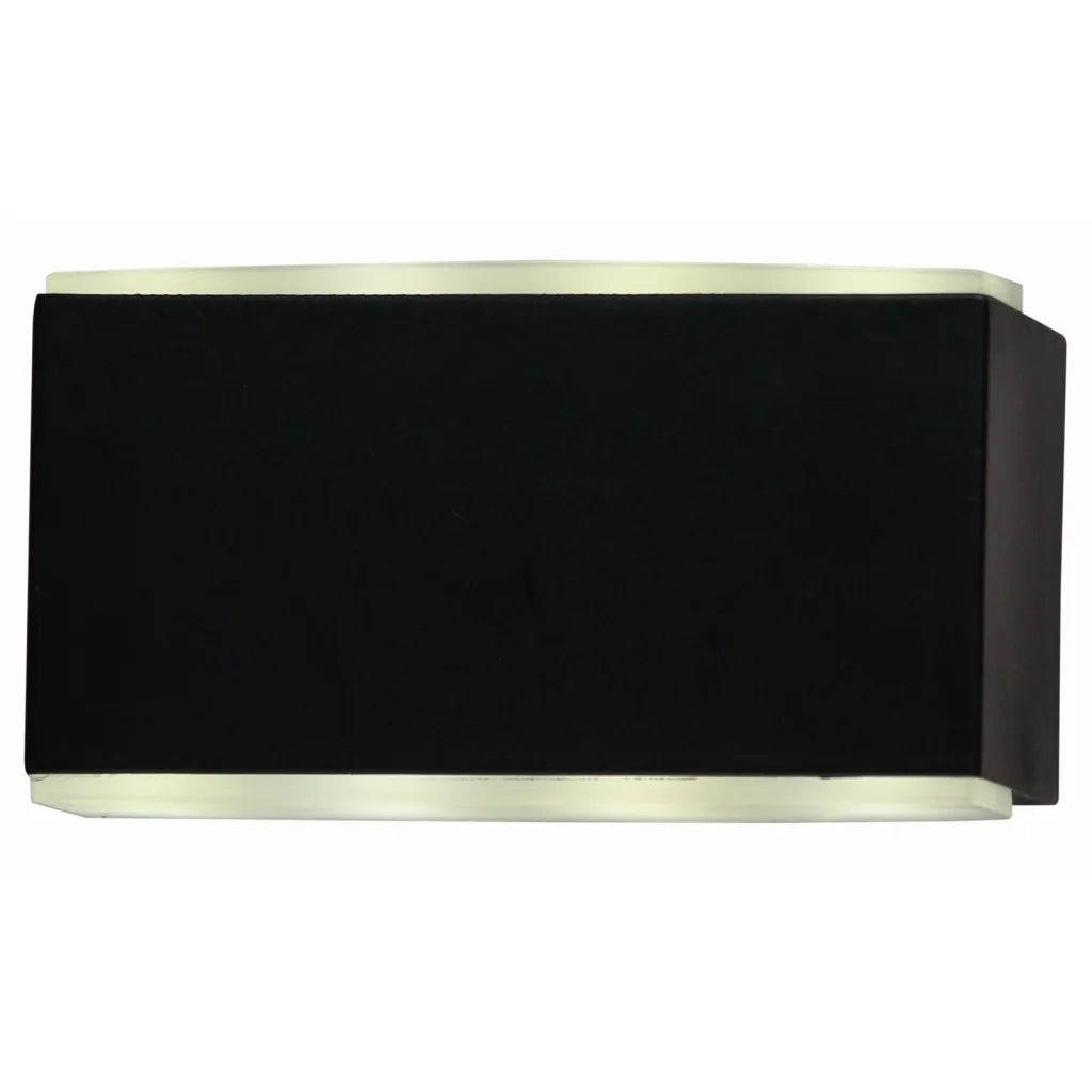 Luxform Applique da Giardino a LED Cube Nera 441755