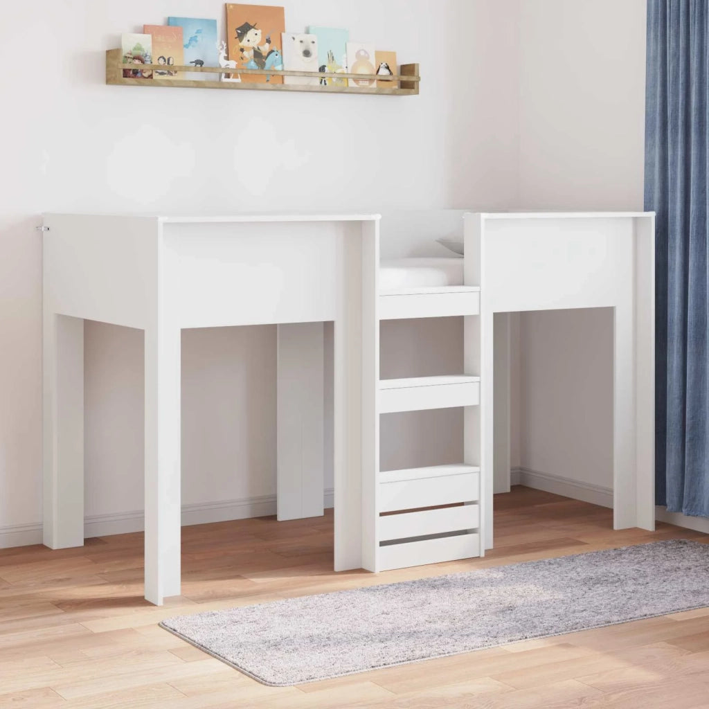 Letto a Castello per Bambini Bianco 75 x 190 cm