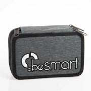 Trade Shop - Astuccio Portapastelli Triplo York Grigio Be Smart Portapenne Accessori Scuola -