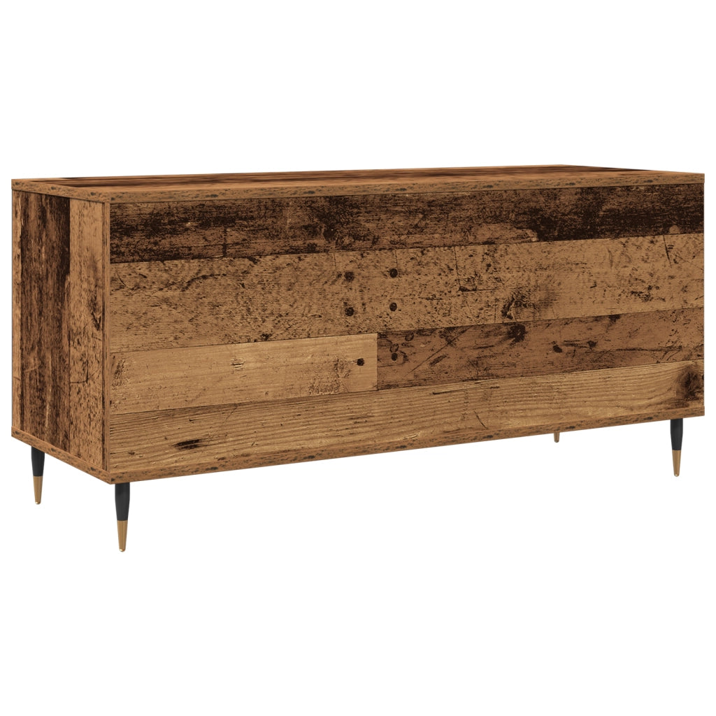 Armadio per dischi  in legno vecchio 100x38x48 cm in legno ingegnerizzato