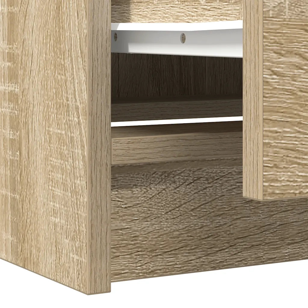 Mobile Porta TV Rovere Sonoma 40x35x54 cm in Legno Multistrato