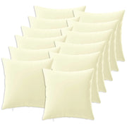 Federa 12 pcs HEERLEN Crema 50 x 50 cm Poliestere 910995