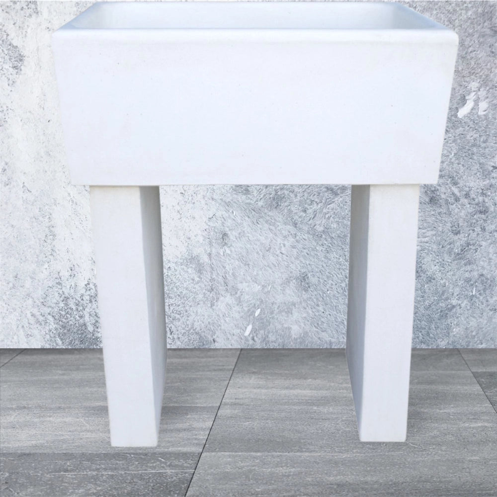 Pilozza calcestruzzo cemento serie ostuni 60 x 47 x h 30 cm con piedi