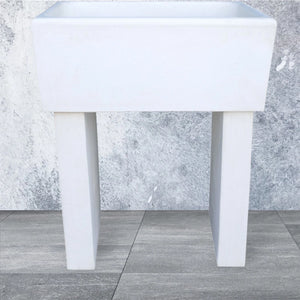 Pilozza calcestruzzo cemento serie ostuni 60 x 47 x h 30 cm con piedi