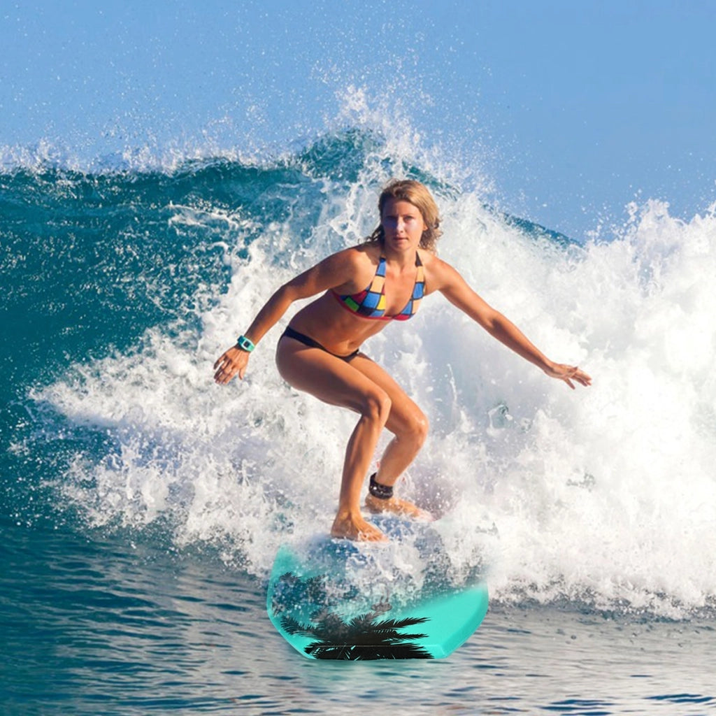Tavola da surf con cinturino per piedi Bodyboard da surf per bambini/adulti 104x52x6cm Azzuro