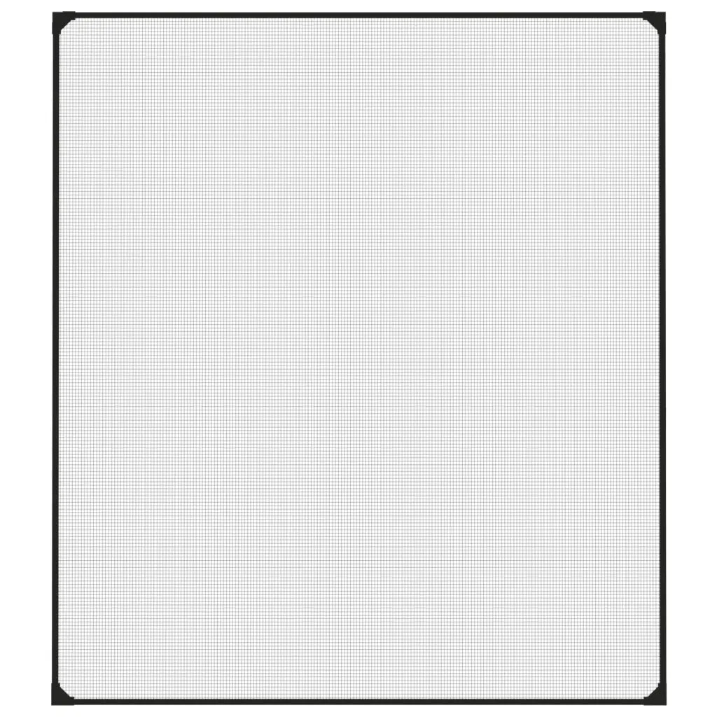 Zanzariera Magnetica per Finestre Antracite 130x150 cm 153856