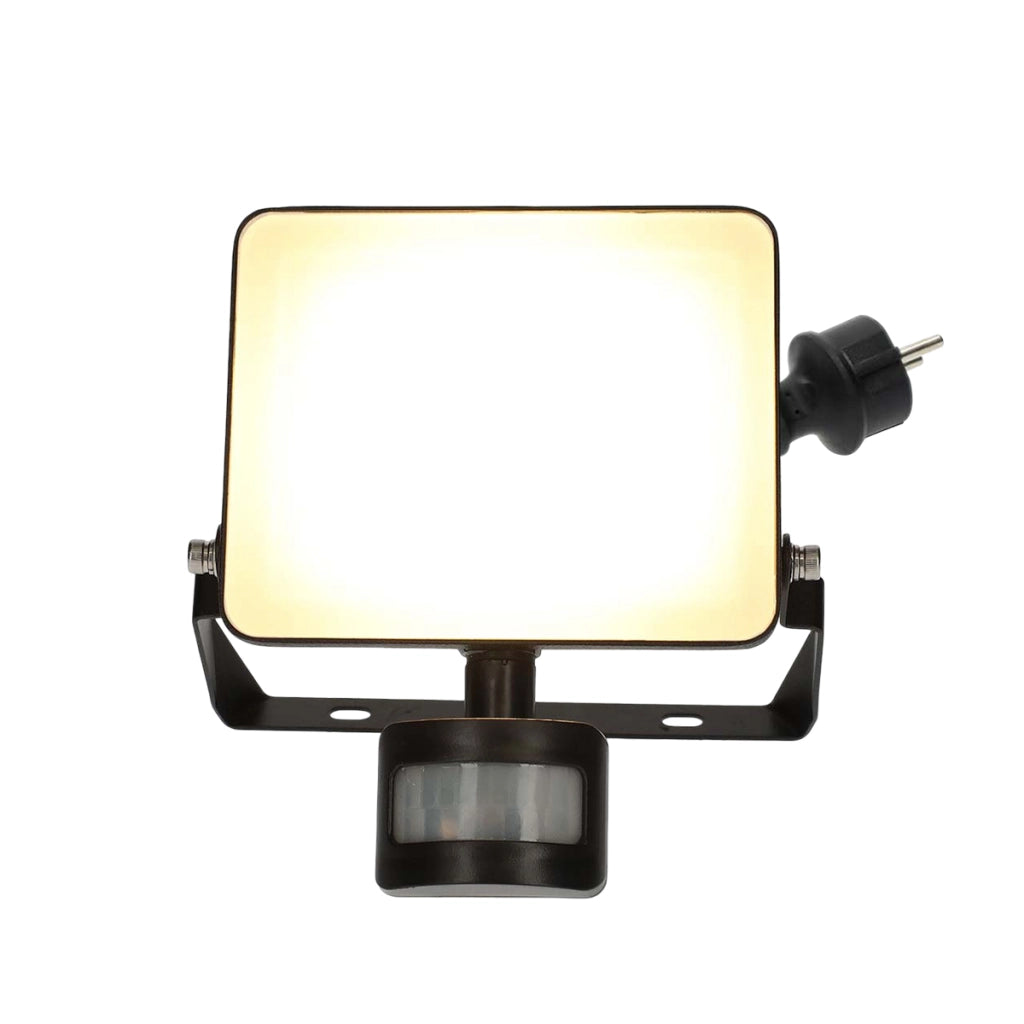 Faretto LED Connesso Wi-Fi con Sensore di Movimento 1500 lm 20W Nero Nedis