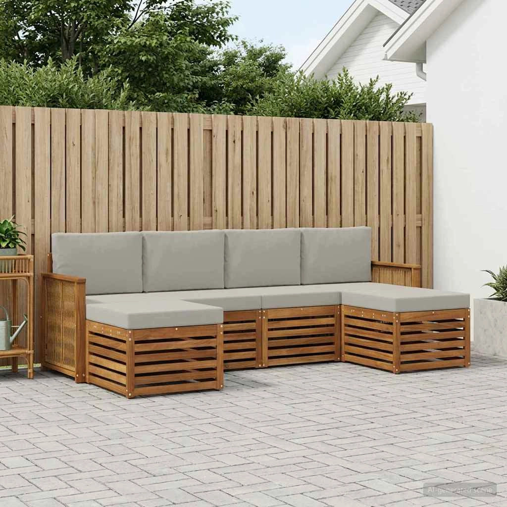 Set di divani da esterno 5 pz 3384687