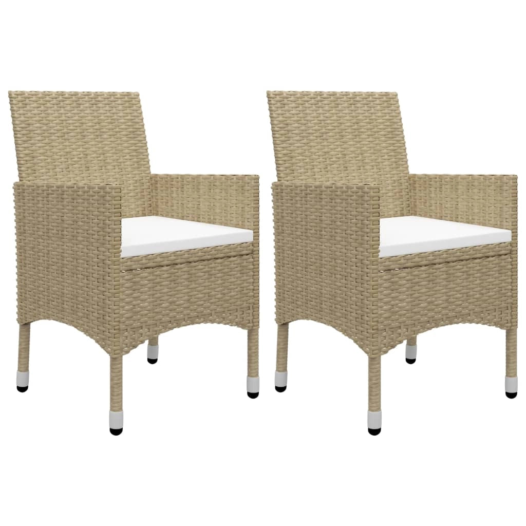 Set da pranzo da giardino in vimini e vetro beige 3 pezzi 02_0014748