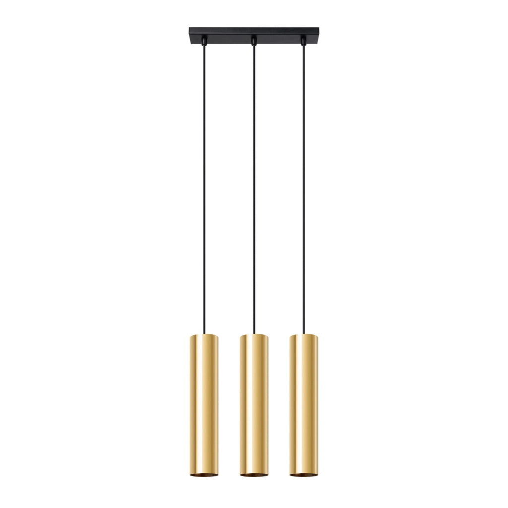Lampada sospensione MODENO oro 3 tubi 3xGU10 PureLume
