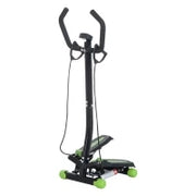 Stepper Professionale con Manubrio e Corde in Acciaio per Allenamento a Casa, 40 x 40 x 118cm, Nero
