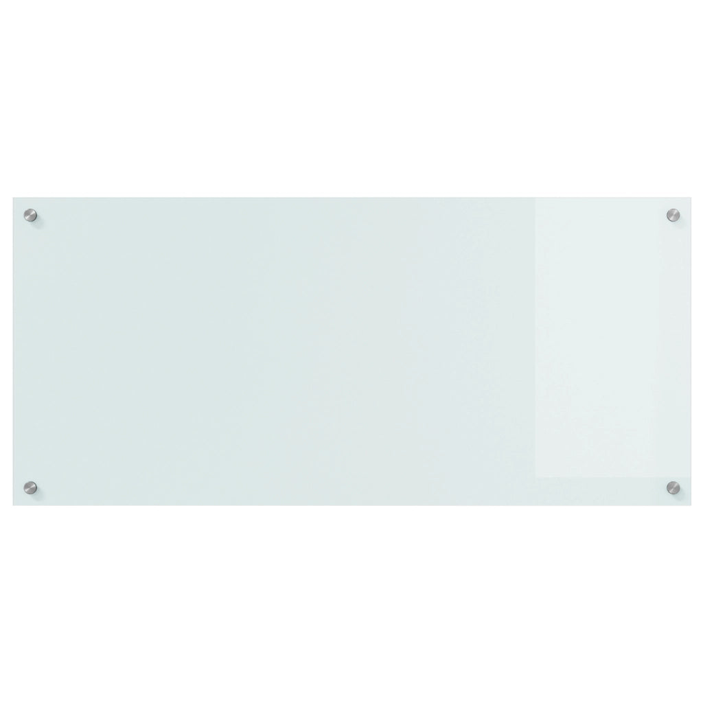 Schienale Cucina Bianco 110x50x0,6 cm in Vetro Temperato -