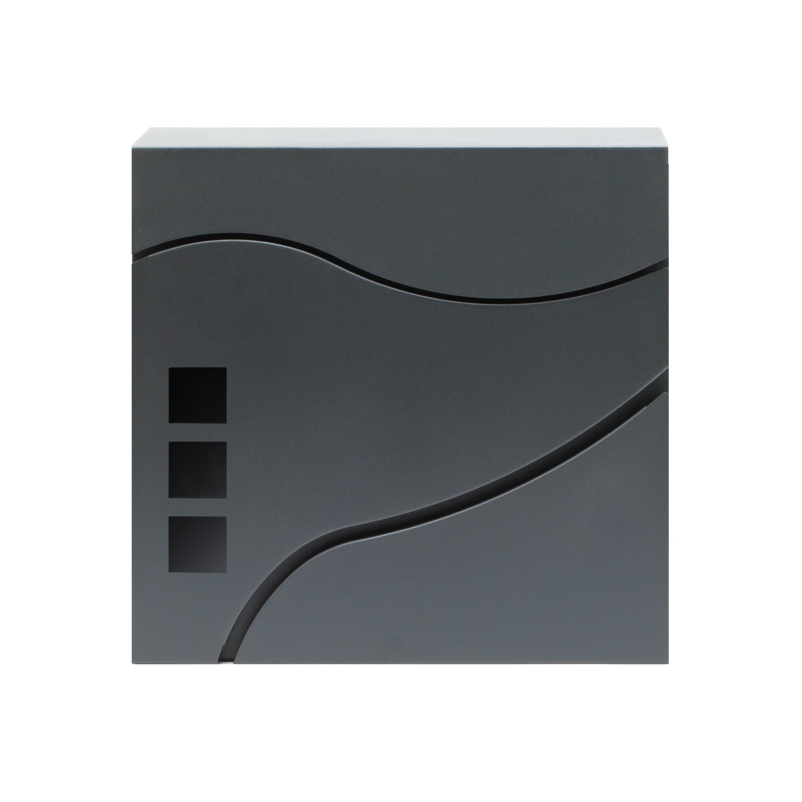 Cassetta postale con vano portagiornale V28 antracite 370 x 105 x 370 mm