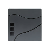 Cassetta postale con vano portagiornale V28 antracite 370 x 105 x 370 mm