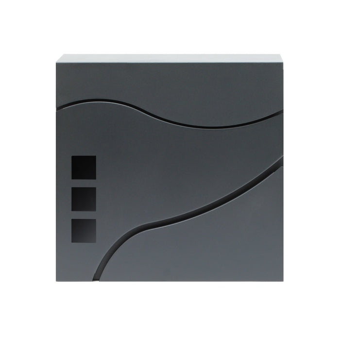 Cassetta postale con vano portagiornale V28 antracite 370 x 105 x 370 mm