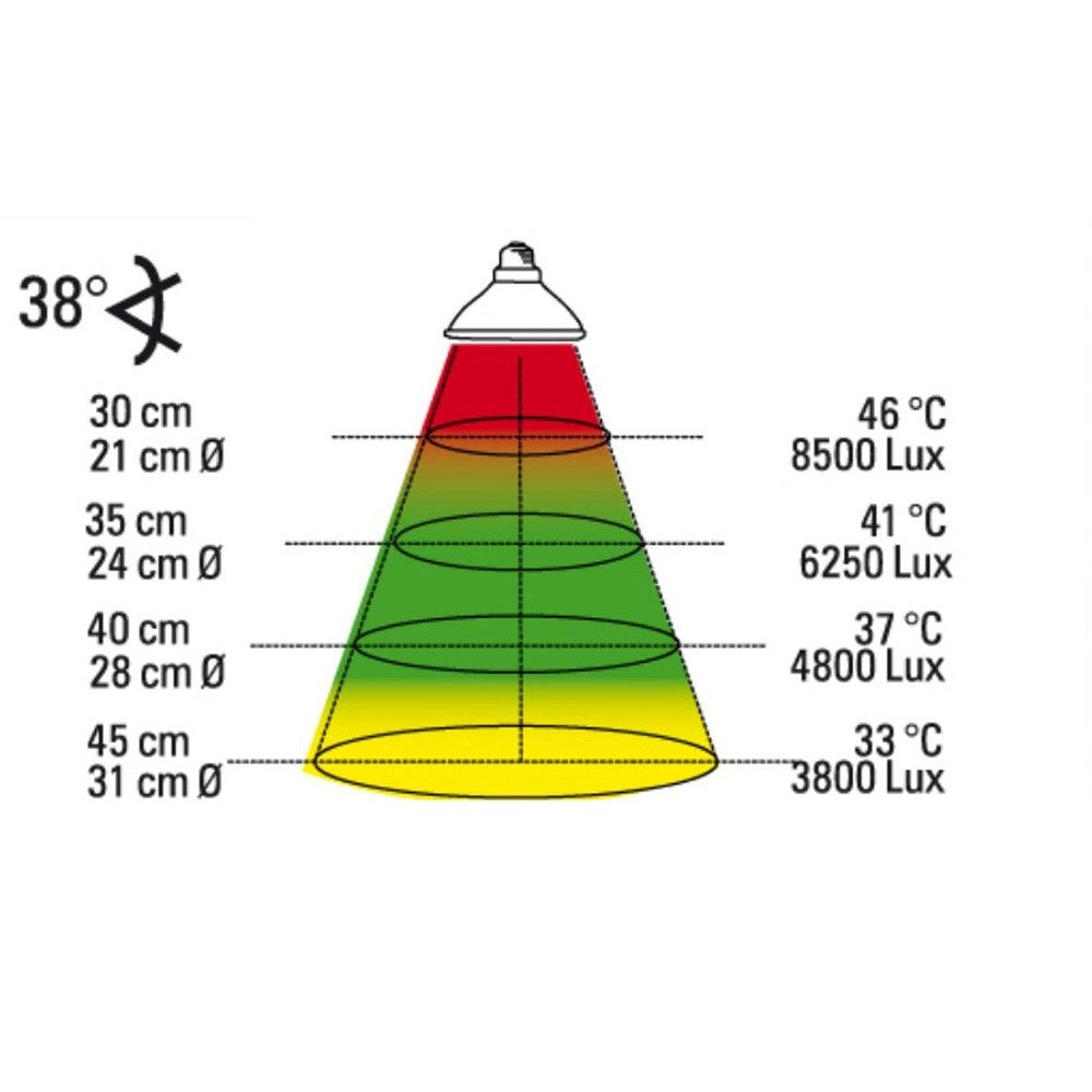 Lucky Reptile Halogen Sun Mini 2pz - lampada alogena attacco E27 per rettili Wattaggio Riscaldatori e lampade terrario: 50W