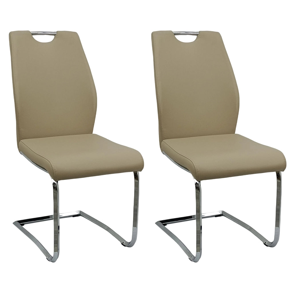 Marvin Sedia Edda con Struttura in Metallo e Seduta Imbottita di Design Moderno per Casa Ufficio Sa 2 SEDIE EDDA TORTORA