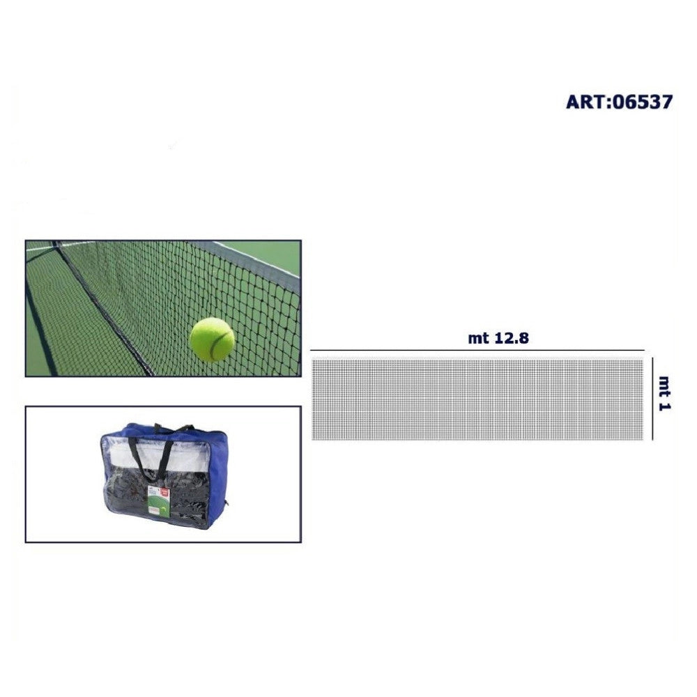 Trade Shop - Rete Ricambio Per Pallavolo Fasce Laterali Rinforzate Interni Esterni 12.8 X 1mt -