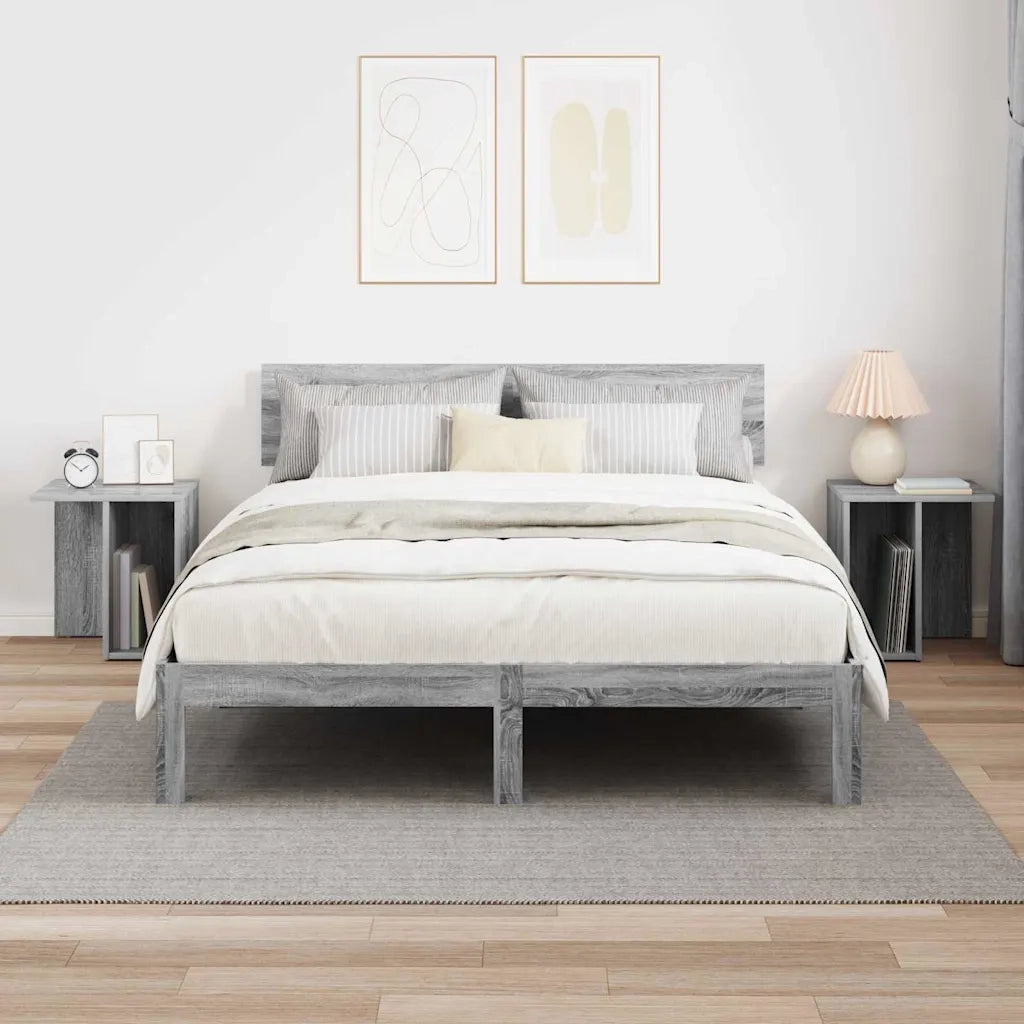 Tavolino 2 pcs Grigio Sonoma 37 x 32 x 40 cm Legno multistrato 891091