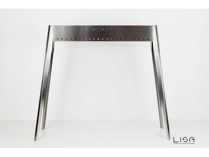 Barbecue a carbone per arrosticini Lisa Miami 800 in acciaio inox