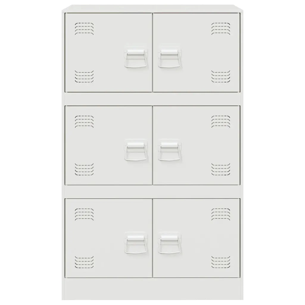 Credenza Bianca 67x39x107 cm in Acciaio 841660