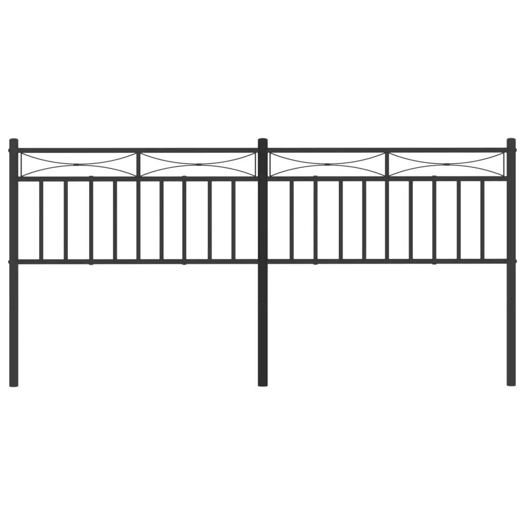 Testiera in Metallo-Testiera in Ferro-Testata Nero 193 cm 309268