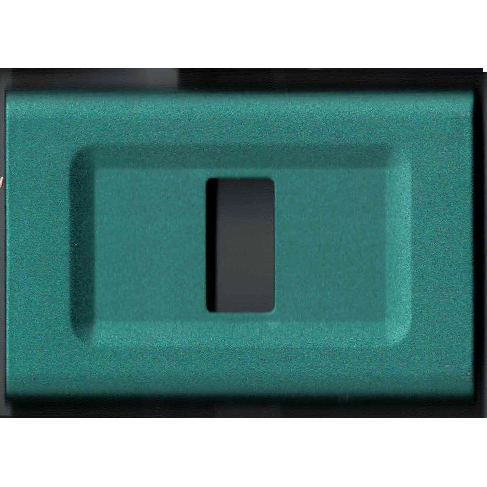 Trade Shop - Placchette Placche In Abs Serie Magic Elite Bticino Compatibili Color Copriprese - Verde Polvere -1 Foro     -