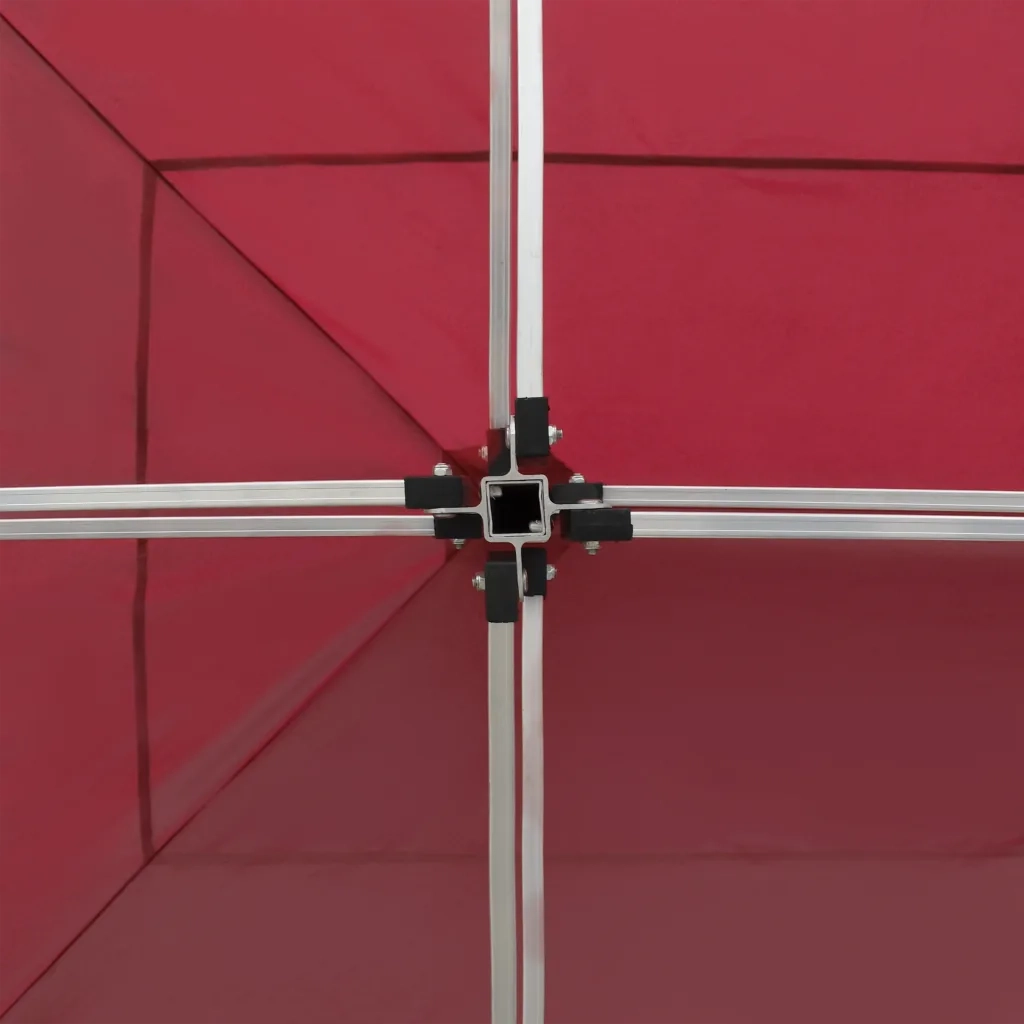 Gazebo Professionale Pieghevole in Alluminio 6x3 m Rosso Vino cod mxl 68379