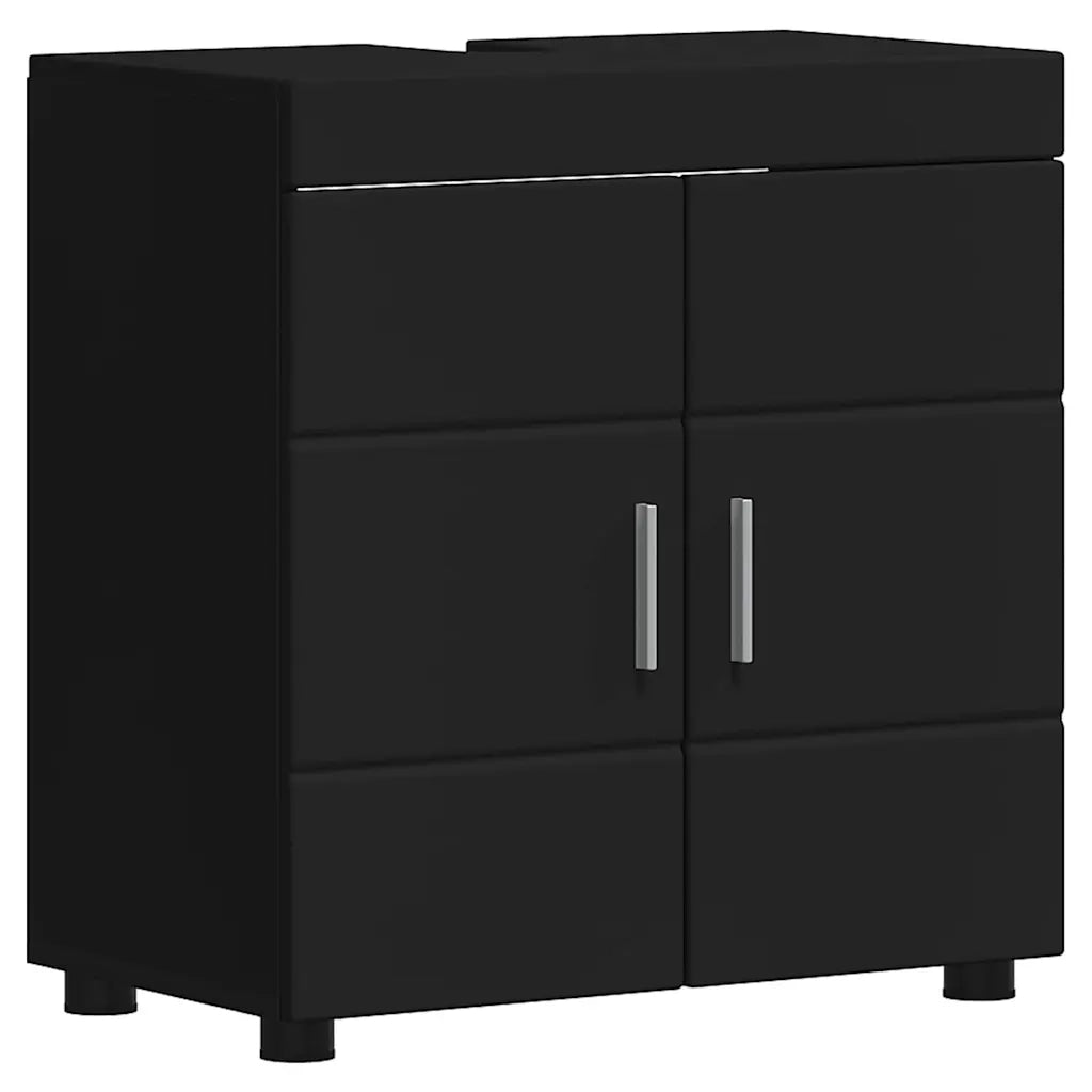 Set di mobili per il bagno TULUM 4 pcs Nero 60 x 34 x 63 cm 3398045